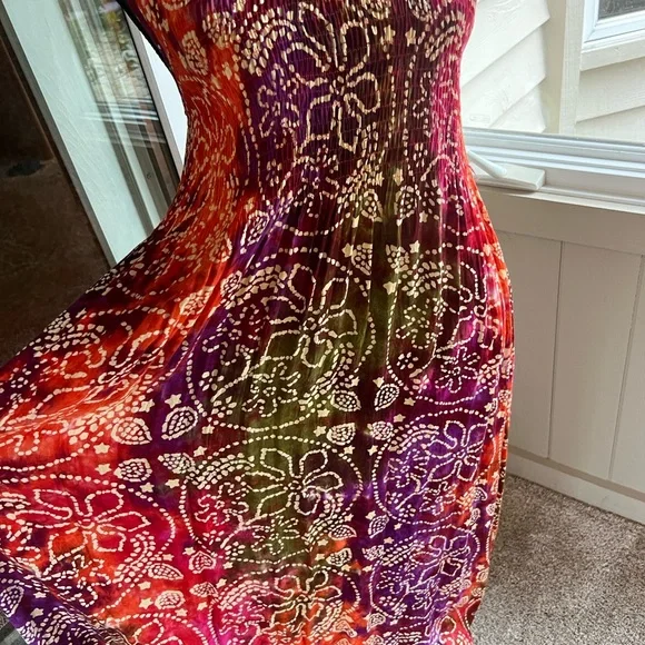 Noelle Multicolor Sleeveless Maxi Dress - Picture 3 of 8